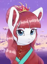 Size: 3120x4200 | Tagged: safe, artist:闪电_lightning, derpibooru import, oc, oc:crimson heart, equestria at war mod, bust, image, png, portrait