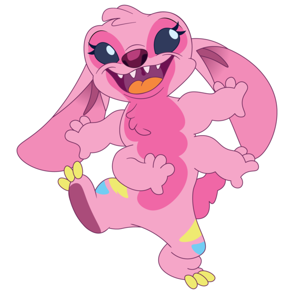 Size: 1500x1500 | Tagged: safe, artist:prixy05, derpibooru import, pinkie pie, experiment, female, four arms, image, lilo and stitch, png, simple background, solo, species swap, transparent background, uvula, vector