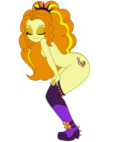 Size: 1700x2100 | Tagged: questionable, derpibooru import, edit, adagio dazzle, human, equestria girls, breasts, clothes, cutie mark on human, delicious flat chest, flatdagio dazzle, g4, image, nude edit, nudity, png, shoes, shoes only