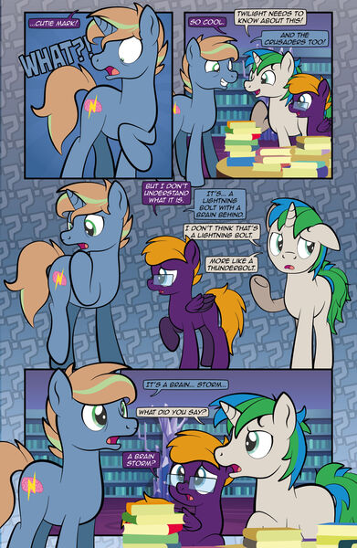 Size: 1920x2948 | Tagged: safe, artist:alexdti, derpibooru import, oc, oc:brainstorm (alexdti), oc:purple creativity, oc:star logic, pegasus, pony, unicorn, comic:quest for friendship retold, glasses, horn, image, jpeg, male, stallion