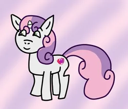 Size: 3000x2560 | Tagged: safe, artist:sleeplesseevee, derpibooru import, sweetie belle, pony, unicorn, alternate cutie mark, cutie mark, female, filly, foal, g4, high res, horn, image, png, smiling, solo, the cmc's cutie marks