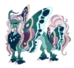 Size: 3837x3528 | Tagged: safe, artist:gigason, derpibooru import, oc, oc:cecropia, draconequus, colored wings, image, magical threesome spawn, multicolored wings, parent:discord, parent:pharynx, parent:princess cadance, png, simple background, solo, transparent background, wings