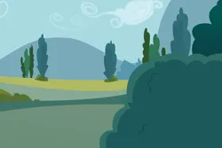 Size: 4500x3000 | Tagged: safe, artist:csillaghullo, derpibooru import, background, bush, cloud, grass, image, mountain, mountain range, no pony, png, ponyville, scenery, scenery focus, sky, tree, vector
