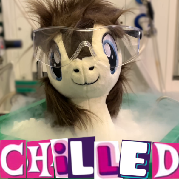 Size: 1000x1000 | Tagged: safe, ponerpics import, oc, oc:frosty flakes, pony, taiga pony, cold, dry ice, female, goggles, image, lab goggles, mare, meme, plushie, png, wow! glimmer