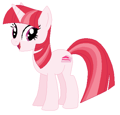Size: 410x391 | Tagged: safe, artist:selenaede, artist:user15432, derpibooru import, pudding pie, pony, unicorn, base used, g4, generation leap, image, looking at you, open mouth, open smile, pink coat, pink hair, pink mane, pink tail, png, recolor, simple background, smiling, transparent background