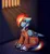 Size: 2150x2351 | Tagged: safe, artist:pozya1007, derpibooru import, rainbow dash, b-f16, bound wings, chained, chains, clothes, commissioner:rainbowdash69, image, jail cell, jumpsuit, never doubt rainbowdash69's involvement, png, prison, prison cell, prison outfit, prisoner rd, wings