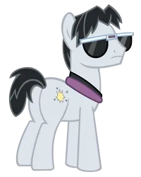 Size: 4000x5000 | Tagged: safe, artist:sofunnyguy, derpibooru import, withers, earth pony, pony, butt, henchmen, image, male, plot, png, simple background, solo, stallion, sunglasses, transparent background, vector