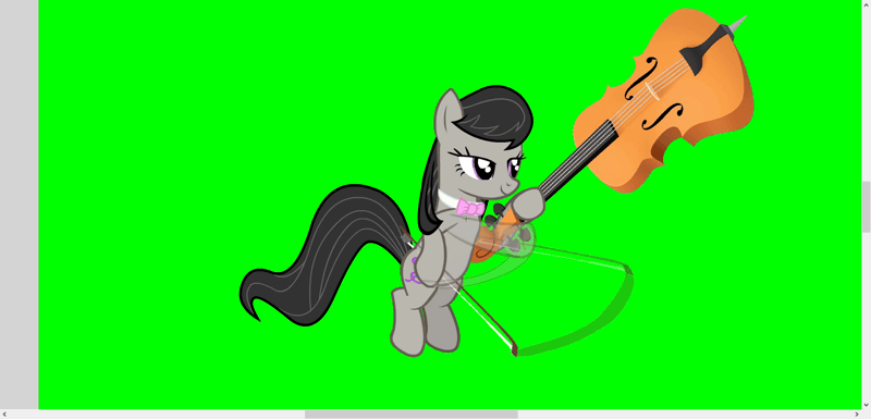 Size: 1554x748 | Tagged: safe, artist:alethila, derpibooru import, octavia melody, fighting is magic, adobe flash, animated, fighting is magic aurora, g4, gif, green background, image, simple background