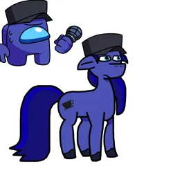Size: 1280x1280 | Tagged: safe, artist:josephthedumbimpostor, derpibooru import, ponified, earth pony, pony, among us, friday night funkin', image, male, png, rule 85, simple background, solo, white background