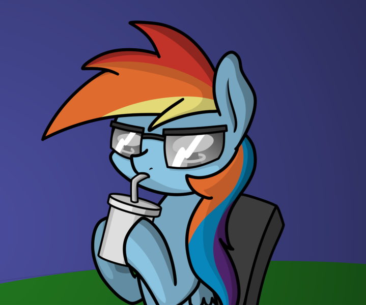 Size: 2048x1708 | Tagged: safe, artist:ewoudcponies, derpibooru import, rainbow dash, pegasus, pony, drink, drinking, female, image, png, solo, sunglasses