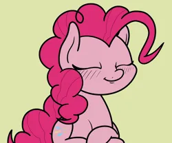 Size: 2048x1700 | Tagged: safe, artist:ewoudcponies, derpibooru import, pinkie pie, earth pony, pony, eyes closed, female, image, png, relaxed, simple background, solo, yellow background