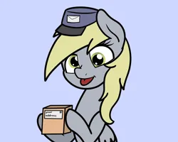 Size: 2047x1637 | Tagged: safe, artist:ewoudcponies, derpibooru import, derpy hooves, pegasus, pony, female, image, jpeg, mail, package, simple background, solo