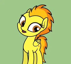 Size: 2048x1847 | Tagged: safe, artist:ewoudcponies, derpibooru import, spitfire, pegasus, pony, female, green background, image, mlem, png, silly, simple background, solo, tongue out