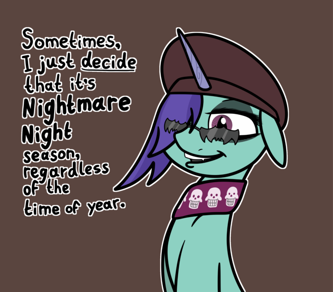 Size: 2048x1797 | Tagged: safe, artist:ewoudcponies, derpibooru import, onyx, pony, unicorn, g5, female, hat, horn, image, nightmare night, png, solo