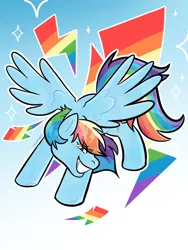 Size: 1536x2048 | Tagged: safe, artist:catsming, derpibooru import, rainbow dash, pegasus, pony, backwards cutie mark, cutie mark background, female, g4, image, png, solo, spread wings, wings