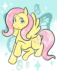 Size: 1350x1800 | Tagged: safe, artist:catsming, derpibooru import, fluttershy, pegasus, pony, female, g4, image, png, solo, spread wings, wings