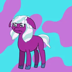 Size: 2500x2500 | Tagged: safe, artist:sleeplesseevee, derpibooru import, earth pony, pony, g5, blank flank, female, filly, filly opaline arcana, frown, image, opaline arcana, png, race swap, solo, teary eyes, younger
