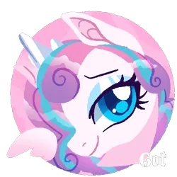 Size: 2048x2048 | Tagged: safe, artist:rottengotika, derpibooru import, princess flurry heart, alicorn, pony, bust, commission, icon, image, png, solo, ych result