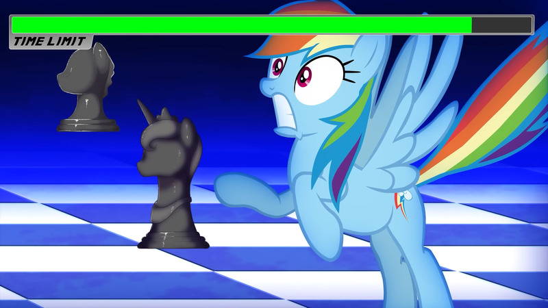 Size: 2560x1440 | Tagged: safe, derpibooru import, screencap, rainbow dash, pony, ace attorney, checkerboard, crossover, elements of justice, image, jpeg, logic chess, solo