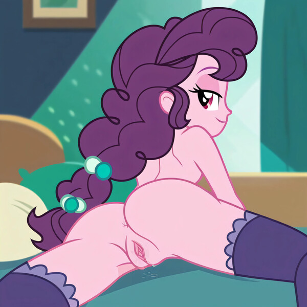 Size: 4096x4096 | Tagged: explicit, ai content, derpibooru import, machine learning generated, prompter:pigat35, sugar belle, human, equestria girls, adult, anus, ass, bed, bedroom, bedroom eyes, butt, clothes, curly hair, g4, genitals, hair accessory, hair tie, human coloration, image, imminent sex, implied sex, jpeg, laying on bed, looking at you, looking back, looking back at you, lying down, lying on stomach, married, mom, mommy, nudist sugar belle, nudity, on bed, penetration, pillow, pink skin, purple hair, purple hair is sexy, red eyes, sex, sexy, show accurate, show accurate porn, smiling, smiling at you, socks, stockings, stupid sexy sugar belle, sugar butt, thigh highs, vaginal, vaginal secretions, vulva, wife, young, young adult