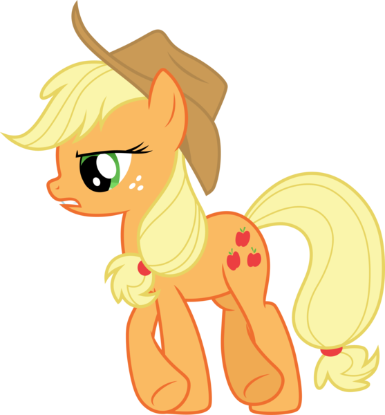 Size: 3000x3230 | Tagged: safe, artist:cloudy glow, derpibooru import, applejack, applejack's hat, cowboy hat, female, g4, hat, image, png, simple background, solo, transparent background, vector