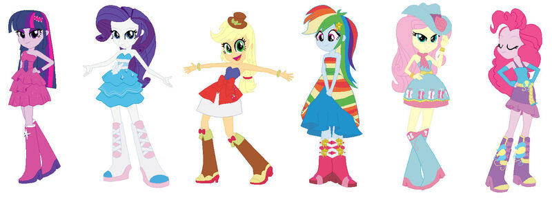 Size: 1280x471 | Tagged: safe, artist:anayahmed, derpibooru import, applejack, fluttershy, pinkie pie, rainbow dash, rarity, sci-twi, twilight sparkle, human, equestria girls, boots, clothes, g4, high heel boots, humane five, humane six, image, jpeg, shoes, simple background, white background