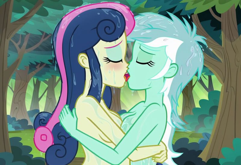 Size: 1216x832 | Tagged: questionable, ai content, machine learning generated, stable diffusion, bon bon, lyra heartstrings, sweetie drops, human, equestria girls, beckoning, busty bon bon, busty lyra heartstrings, caress, embracing, exhibitionism, eyes closed, french kiss, horny, image, in love, jpeg, jungle girls, lesbian couple, moaning, moaning in pleasure, nudist bon bon, nudist lyra, nudity, rainforest, seductive pose, sexy, symmetrical docking, wet bodies, wet hair