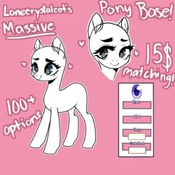 Size: 1280x1280 | Tagged: safe, artist:lonecrystalcat, derpibooru import, oc, alicorn, pegasus, pony, unicorn, base, basework, character, character creation, commission, fancharacter, fc, female, friendship, g4, horn, image, is, little, lonecrystalcat, magic, mlp-fim, my, pay to use, personal, png, ref, reference, sale, sales, sell, your character here