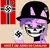 Size: 426x417 | Tagged: safe, edit, edited edit, editor:dpr, amethyst star, pony, unicorn, brazil, brazilian portuguese, cup, horn, image, mlpol, nazi, nazi flag, png, raised eyebrow, skull mask, smug, swastika