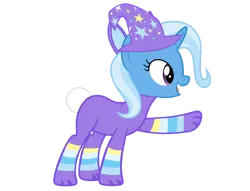 Size: 2974x2269 | Tagged: safe, artist:lizzmcclin, derpibooru import, trixie, unicorn, animal costume, bunny costume, bunny ears, clothes, costume, female, g4, hat, horn, image, png, simple background, solo, transparent background, trixie's hat