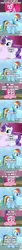 Size: 500x5698 | Tagged: safe, derpibooru import, edit, edited screencap, screencap, pinkie pie, rainbow dash, rarity, a trivial pursuit, baby cakes, april fools, april fools 2024, april fools joke, comic, dark comedy, image, improv, png, screencap comic, seth macfarlane, stand up comedy, ted