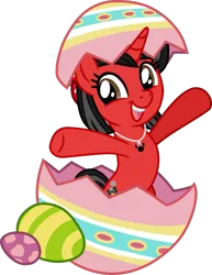 Size: 771x1000 | Tagged: safe, artist:mickey1909, derpibooru import, oc, oc:minnie motion, unicorn, base used, easter, easter egg, female, g4, holiday, horn, image, png, simple background, transparent background