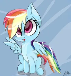 Size: 1400x1500 | Tagged: safe, artist:star-masterr, artist:starmaster, derpibooru import, rainbow dash, pegasus, pony, abstract background, cute, dashabetes, female, g4, image, jpeg, mare, open mouth, open smile, signature, sitting, smiling, solo, spread wings, waving, wing gesture, wing wave, wings