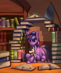 Size: 2089x2500 | Tagged: safe, artist:kirillk, derpibooru import, smarty pants, twilight sparkle, pony, unicorn, blanket, book, book fort, cute, image, jpeg, solo, that pony sure does love books, twiabetes, unicorn twilight