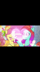 Size: 480x854 | Tagged: safe, derpibooru import, edit, edited screencap, screencap, izzy moonbow, posey (g5), rocky riff, earth pony, pegasus, pony, unicorn, g5, my little pony: tell your tale, spoiler:g5, spoiler:my little pony: tell your tale, spoiler:tyts02e04, animated, blushing, horn, image, jazz hearts rocky, jazz hooves, misty brightdawn, music video, posey can't catch a break, shipping, tiktok, webm