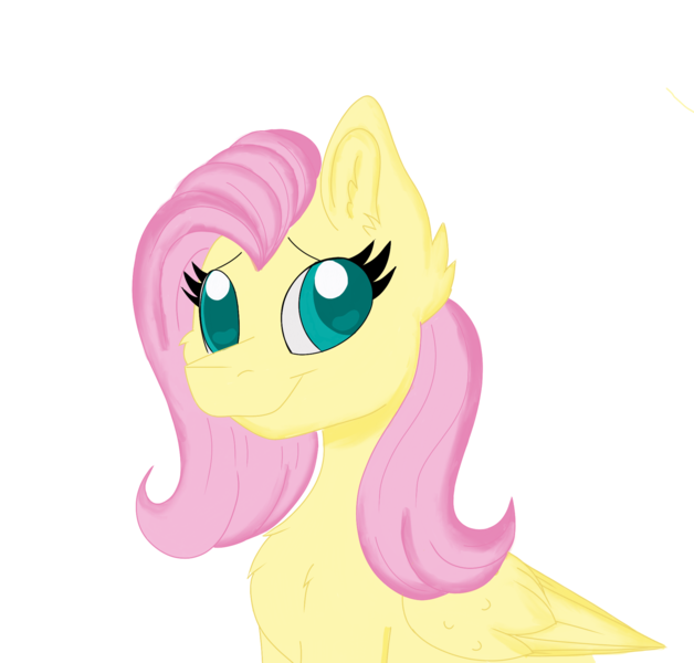Size: 1962x1874 | Tagged: safe, artist:cinematic-fawn, derpibooru import, fluttershy, pony, image, png, simple background, solo, white background