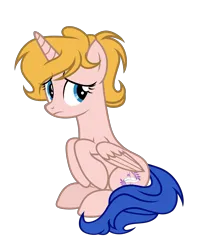 Size: 3643x4547 | Tagged: safe, artist:equestria secret guard, derpibooru import, oc, oc:milia, unofficial characters only, alicorn, pony, alicorn oc, female, horn, image, mare, png, simple background, sitting, solo, transparent background, wings