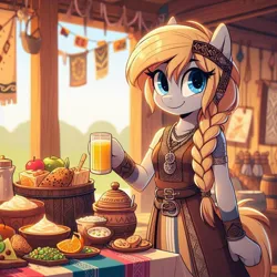 Size: 1024x1024 | Tagged: safe, ai content, derpibooru import, machine learning generated, derpy hooves, cyrillic, image, jpeg, russian, slavic