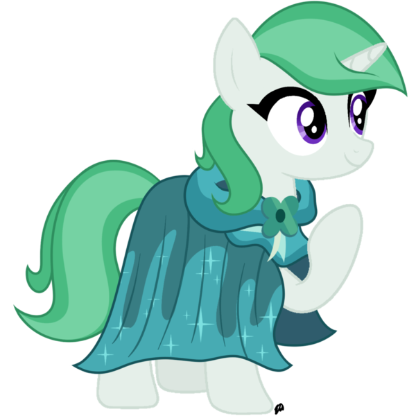 Size: 2048x2048 | Tagged: safe, artist:reececup11, derpibooru import, clover the clever, pony, unicorn, base used, cloak, cloaked, clothes, clover the clever's cloak, female, founders of equestria, g4, generation leap, green mane, headcanon, horn, image, magic, mare, png, purple eyes, short mane, signature, simple background, smiling, solo, transparent background, wavy mane, wizard, wizard robe