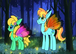 Size: 1414x1000 | Tagged: safe, artist:zetikoopa, derpibooru import, flutter pony, pony, butterfly wings, female, g4, image, male, mare, png, stallion, wings