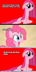 Size: 449x901 | Tagged: safe, derpibooru import, edit, pinkie pie, earth pony, pony, depressed, image, my little brony, open mouth, open smile, pinkamena diane pie, png, sad, smiling