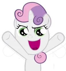 Size: 858x930 | Tagged: safe, artist:pinkiepiiiie, edit, editor:undeadponysoldier, ponerpics import, ponybooru import, vector edit, sweetie belle, pony, unicorn, hearts and hooves day (episode), >:), female, filly, foal, hooves up, image, oh come on, png, simple background, solo, transparent background, vector