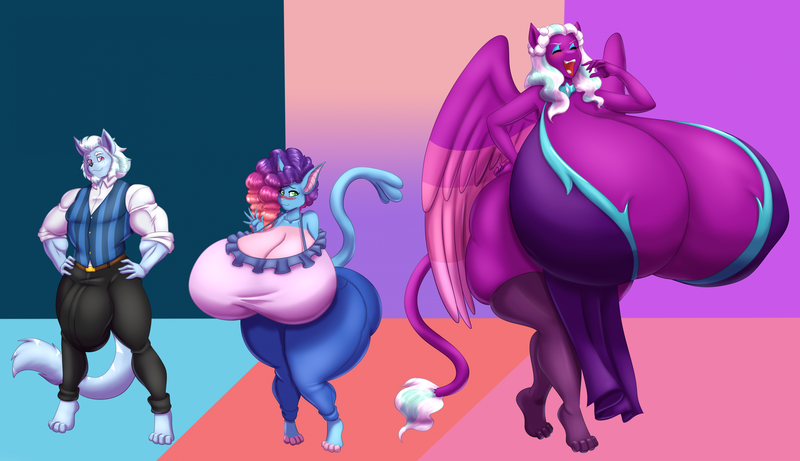 Size: 2528x1457 | Tagged: suggestive, artist:blues64, artist:marauder6272, derpibooru import, alphabittle (g5), opaline, abyssinian, anthro, cat, digitigrade anthro, sphinx, g5, my little pony: make your mark, my little pony: tell your tale, absolute cleavage, adult, age difference, alphabittle blossomforth, alternate hairstyle, beard, big breasts, blushing, breasts, busty misty brightdawn, busty opaline arcana, catified, cleavage, crotch bulge, elderly, evil, evil laugh, eyes closed, facial hair, father, father and child, female, huge breasts, hyper, hyper breasts, image, impossibly large breasts, laughing, male, misty brightdawn, mom, mommy, mother and child, neck jewelry, noblewoman's laugh, opaline arcana, open mouth, open smile, png, reasonably sized breasts, rebirth misty, sexy, smiling, species swap, sphinxified, stupid sexy misty, stupid sexy opaline, teenage misty brightdawn, teenager, waving, wide hips