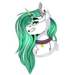 Size: 4000x4000 | Tagged: safe, artist:dejji_vuu, derpibooru import, oc, pony, unicorn, bust, horn, image, png, portrait, simple background, solo, transparent background