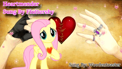 Size: 1280x720 | Tagged: safe, artist:darknightprincess, artist:magicalmysticva, derpibooru import, fluttershy, pegasus, pony, animated, cover, female, image, mare, music, singer, singing, song, voice acting, webm, youtube, youtube link, youtuber