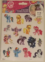 Size: 1457x1994 | Tagged: safe, derpibooru import, applejack, fluttershy, pinkie pie, princess cadance, princess luna, rainbow dash, rarity, shining armor, spike, sweetie belle, twilight sparkle, twilight sparkle (alicorn), alicorn, earth pony, pegasus, unicorn, g4, horn, image, irl, jpeg, mane six, my little pony logo, photo, picture, sticker, sticker pack, sticker set, unicorn twilight