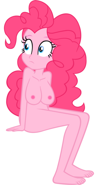 Size: 4250x8000 | Tagged: questionable, artist:laszlvfx, derpibooru import, edit, vector edit, pinkie pie, equestria girls, areola, barefoot, breasts, busty pinkie pie, complete nudity, feet, female, full body, g4, image, nipples, nudity, png, simple background, solo, solo female, transparent background, vector