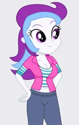 Size: 2288x3598 | Tagged: safe, artist:thatusualguy06, derpibooru import, berry preppy, equestria girls, mirror magic, spoiler:eqg specials, .svg available, beautiful, beautisexy, belly button, big breasts, breasts, clothes, derpibooru exclusive, dress, equestria girls-ified, female, females only, g4, image, jeans, pants, png, sexy, shirt, solo, solo female, vector