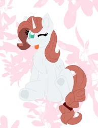 Size: 2026x2628 | Tagged: safe, artist:cinematic-fawn, derpibooru import, oc, oc:day flower, pony, unicorn, female, horn, image, mare, one eye closed, png, solo, tongue out, wink