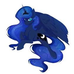 Size: 1500x1500 | Tagged: safe, alternate version, artist:serenity, derpibooru import, princess luna, alicorn, butt, chest fluff, concave belly, cute, female, g4, image, looking at you, moonbutt, png, pretty, raised hoof, simple background, solo, sparkles, transparent background, wingding eyes, wings